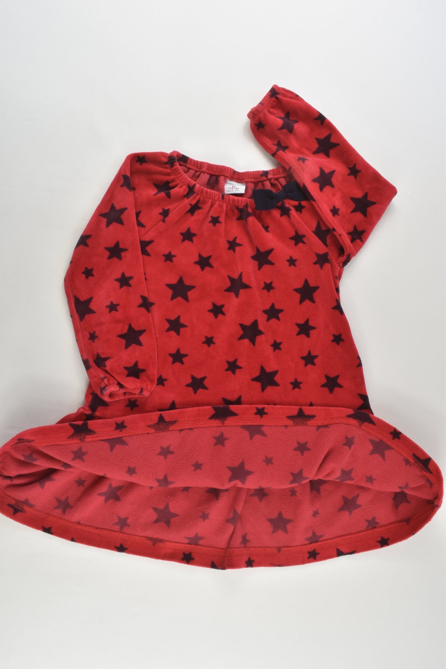 Polarn O. Pyret Size 1 (86 cm) Stars Velour Dress