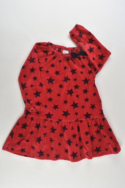 Polarn O. Pyret Size 1 (86 cm) Stars Velour Dress