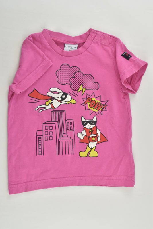 Polarn O. Pyret Size 1 (86 cm) Super Cat and Rabbit T-shirt