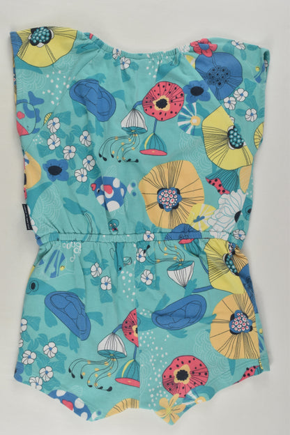 Polarn O. Pyret Size 1 Sea Creatures and Flowers Playsuit