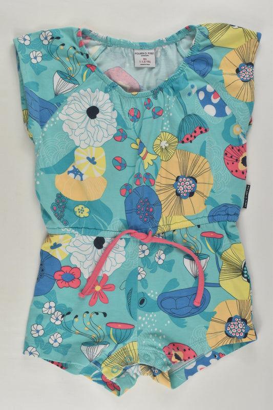 Polarn O. Pyret Size 1 Sea Creatures and Flowers Playsuit