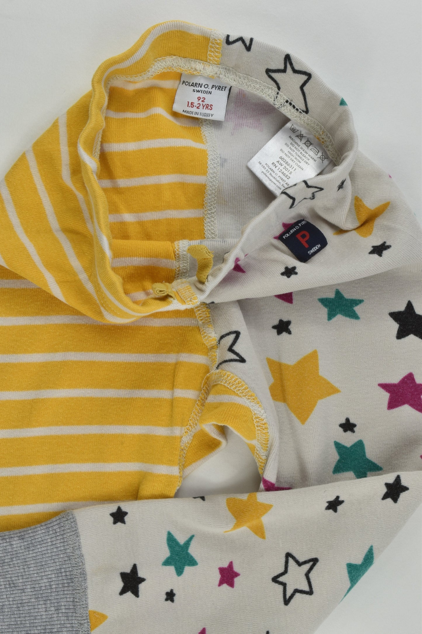 Polarn O. Pyret Size 2 (92 cm) Stripes and Stars Pants