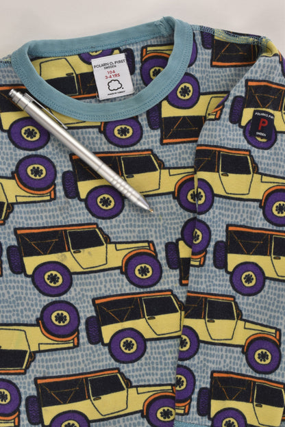 Polarn O. Pyret Size 3-4 (104 cm) Cars Retro Print Top