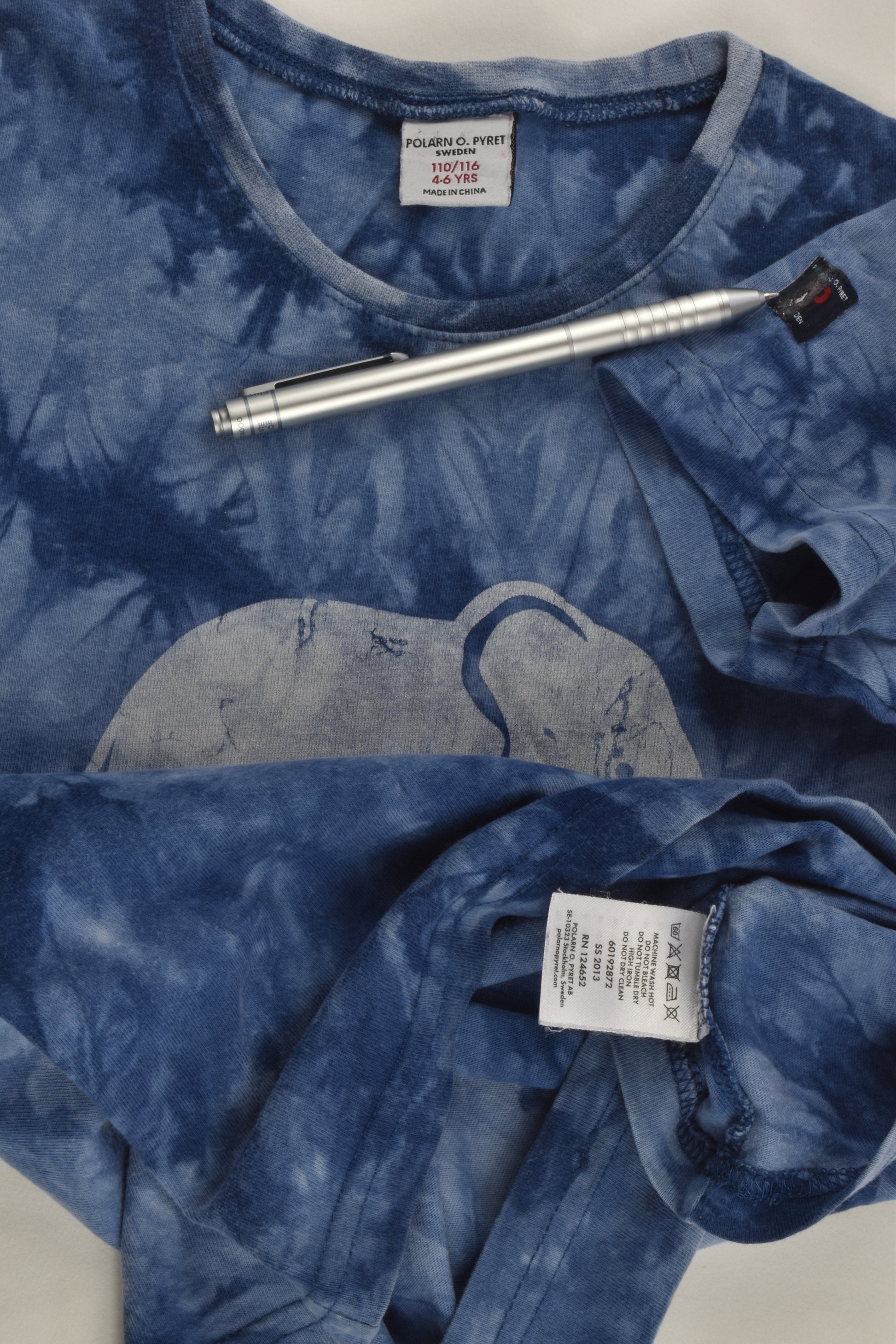 Polarn O. Pyret Size 4-6 (110/116 cm) Elephant T-shirt