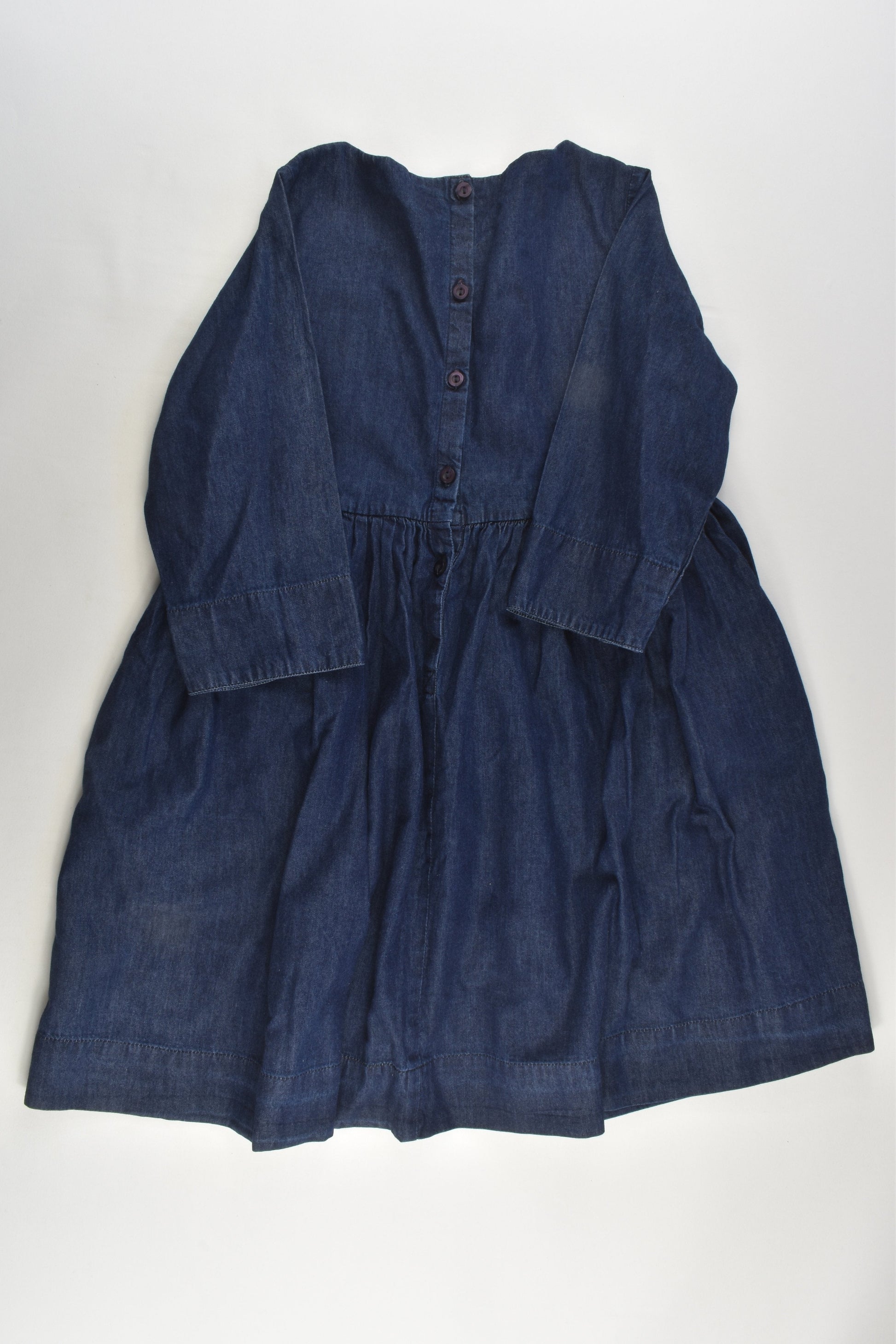 Polarn O. Pyret Size 4-6 (110/116 cm) Lightweight Denim Dress
