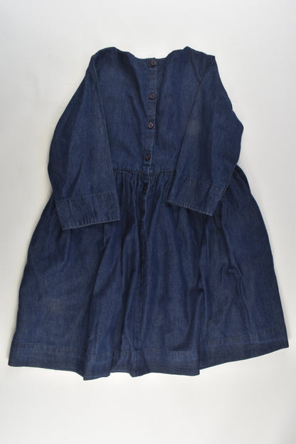 Polarn O. Pyret Size 4-6 (110/116 cm) Lightweight Denim Dress