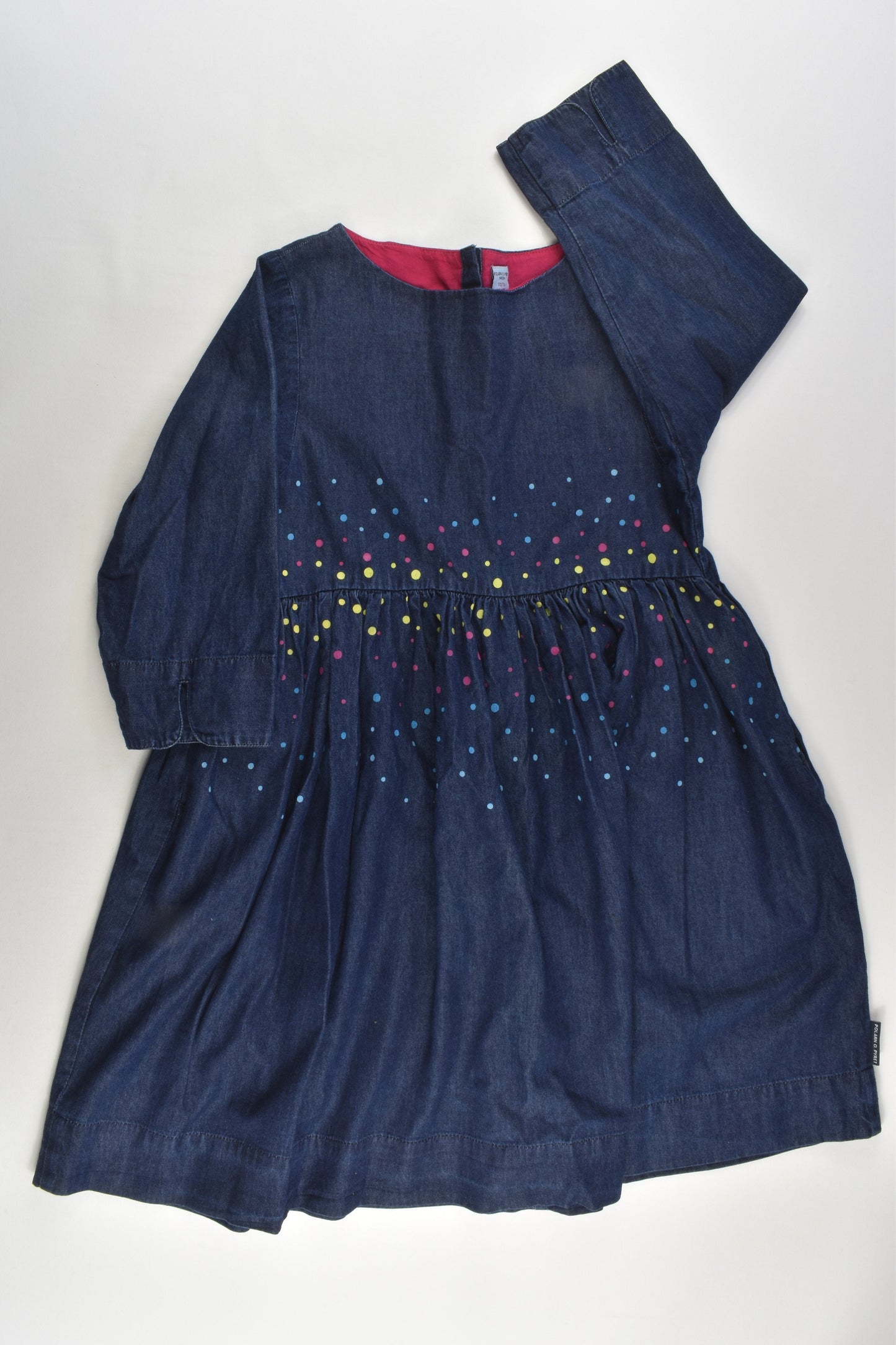Polarn O. Pyret Size 4-6 (110/116 cm) Lightweight Denim Dress