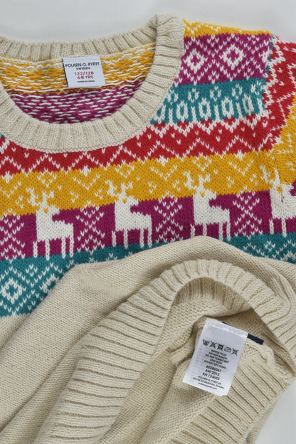 Polarn O. Pyret Size 6-8 (122/128 cm) Nordic Knitted Jumper