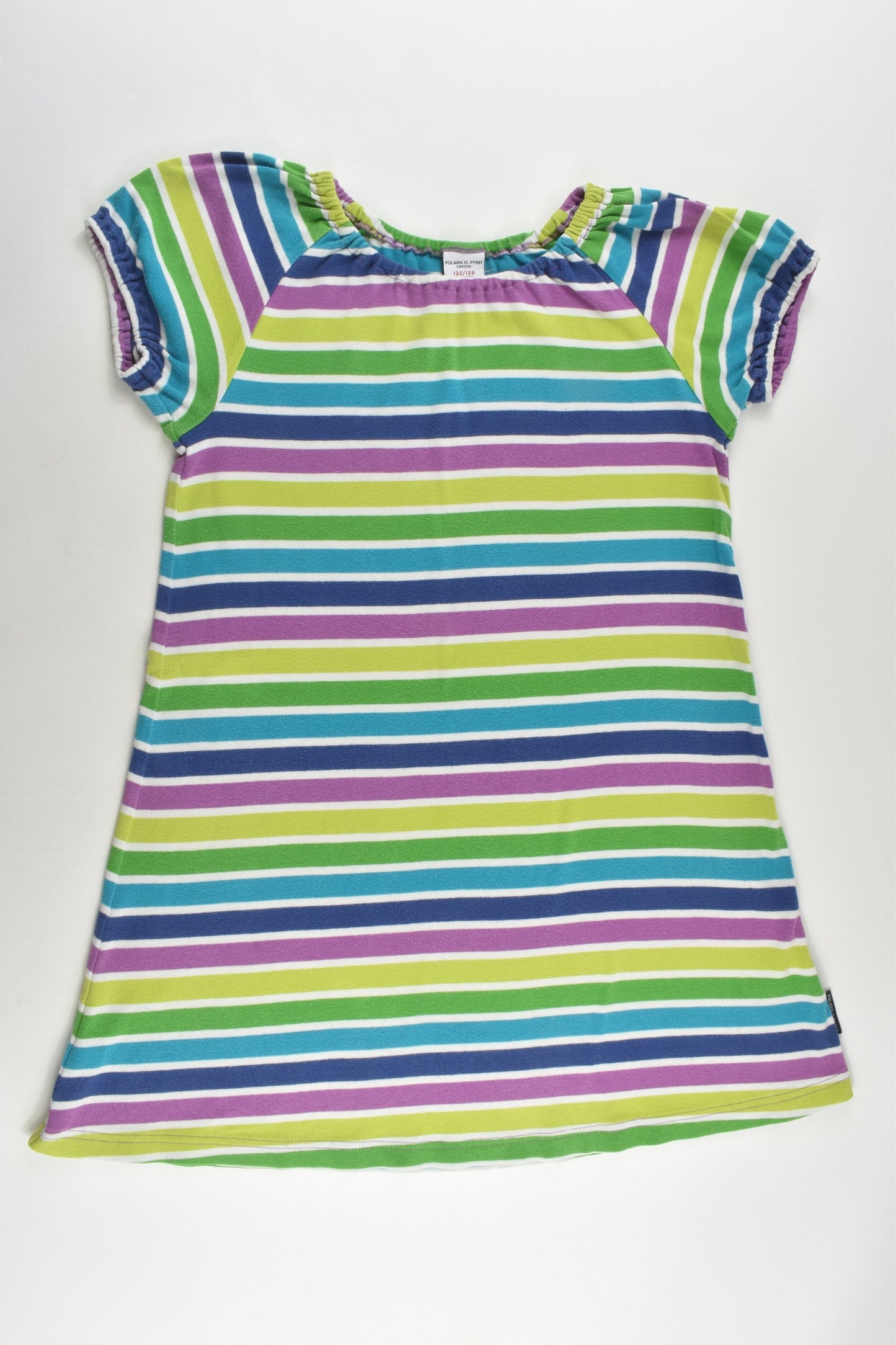 Polarn O. Pyret Size 6-8 (122/128 cm) Striped Dress