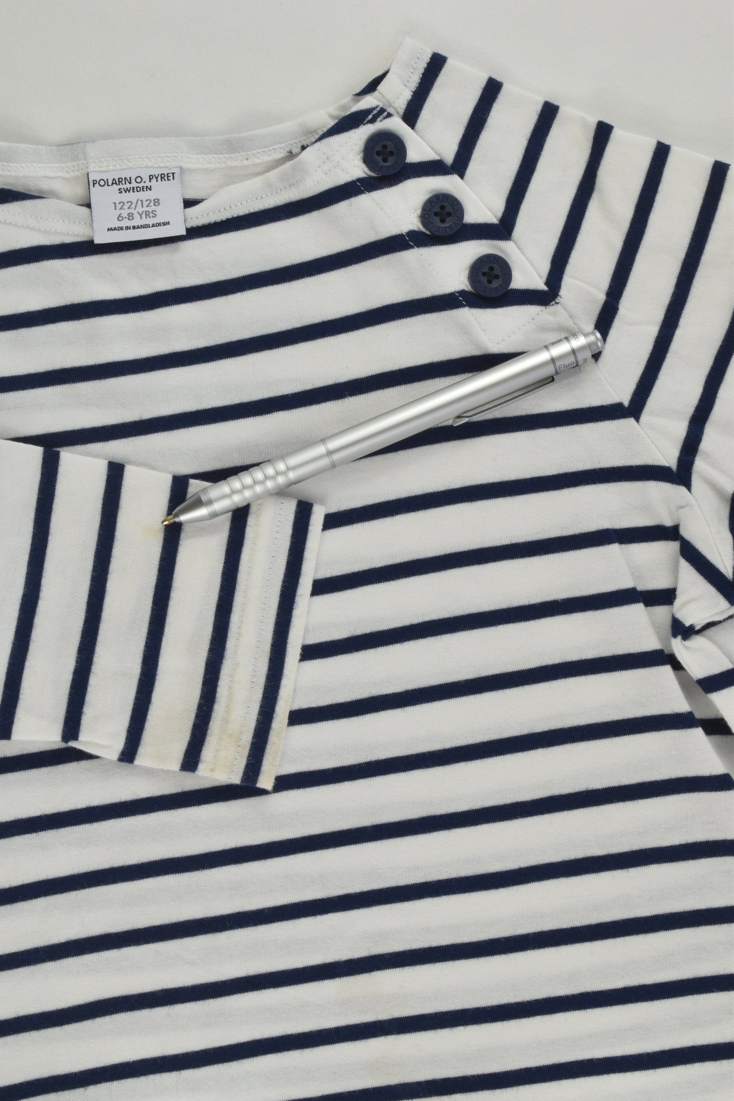 Polarn O. Pyret Size 6-8 (122/128 cm) Striped Top