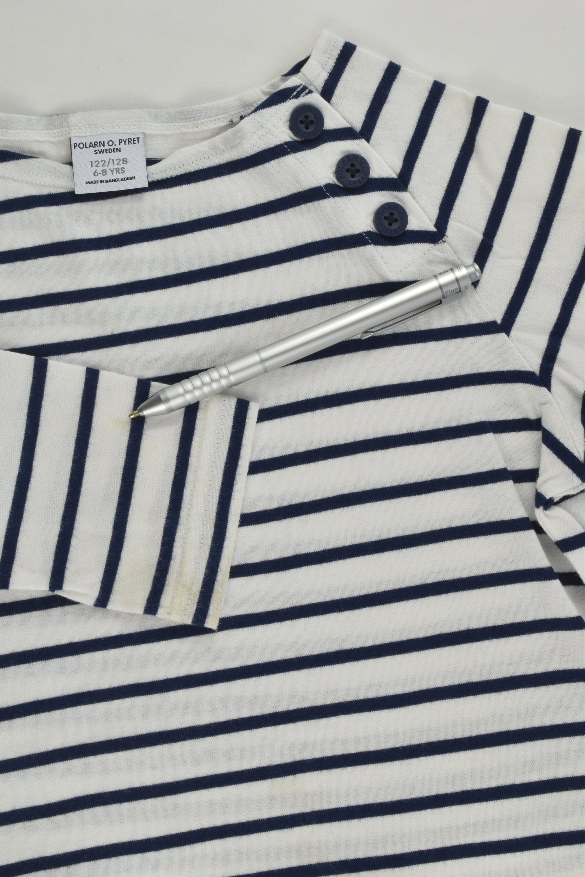 Polarn O. Pyret Size 6-8 (122/128 cm) Striped Top