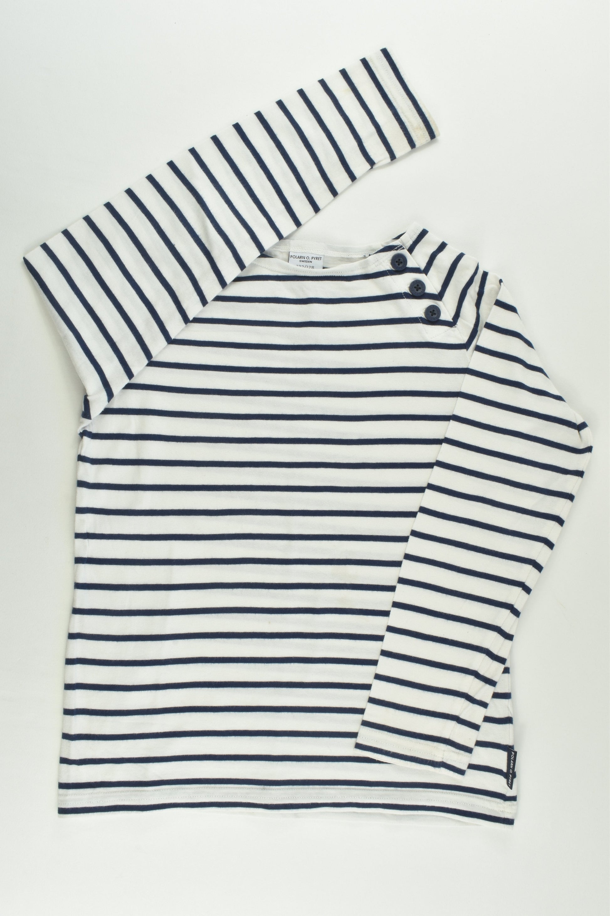 Polarn O. Pyret Size 6-8 (122/128 cm) Striped Top