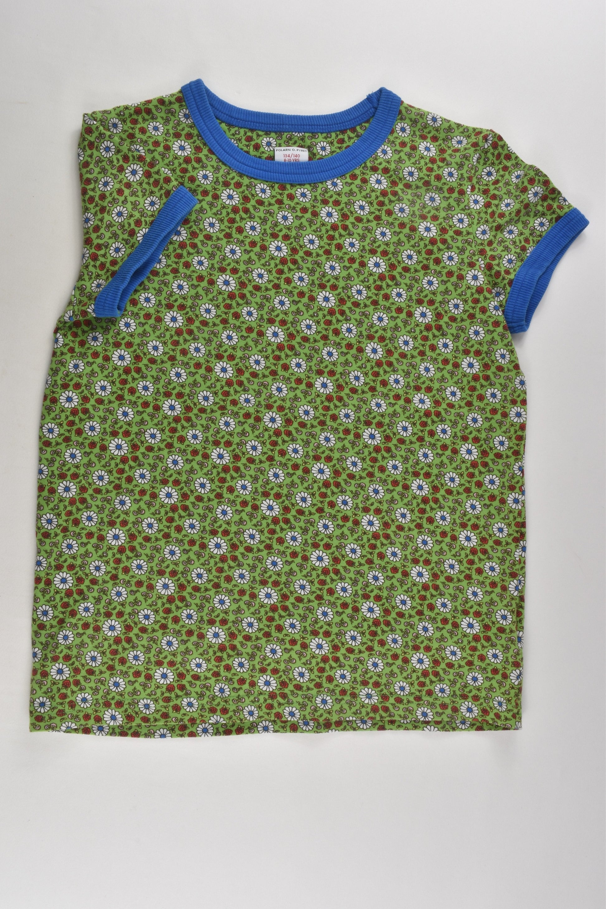 Polarn O. Pyret Size 8-10 (134/140 cm) Floral T-shirt