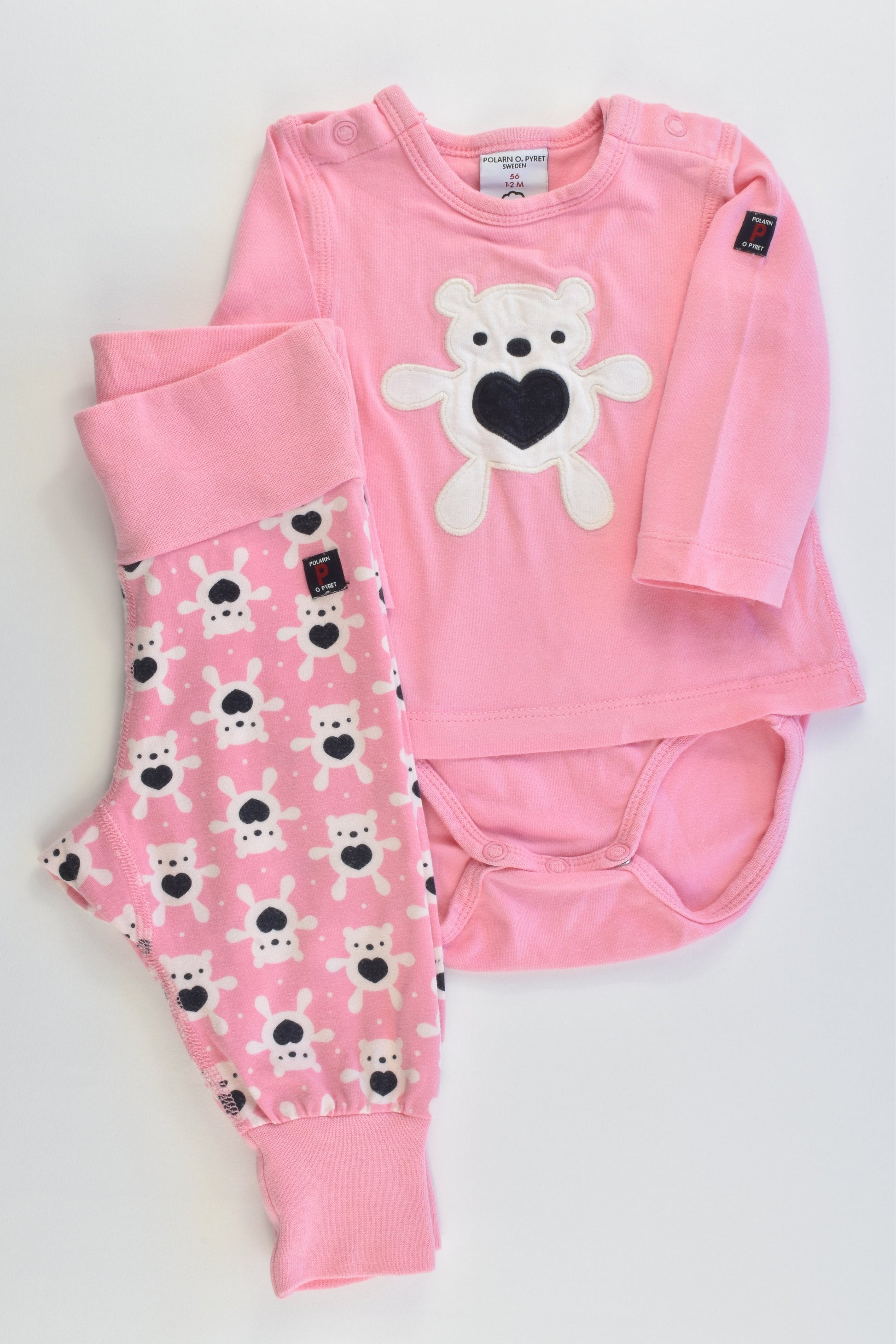 Polarn O. Pyret (Sweden) Size 000 (56 cm) Teddies Set