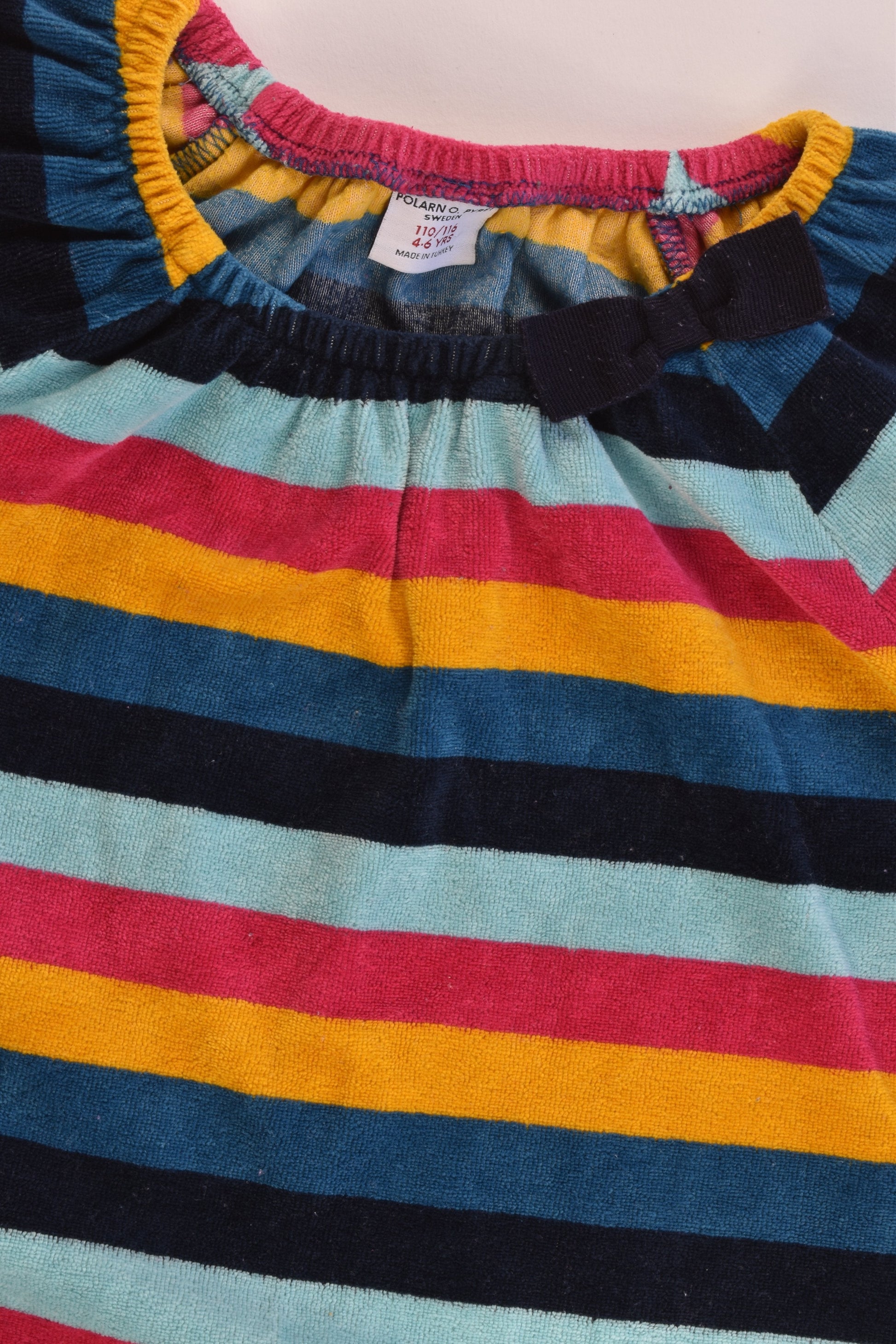 Polarn O. Pyret Sweden Size 110/116 (4-6) Velour Dress