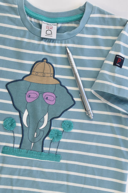 Polarn O. Pyret (Sweden) Size 6-8 (122/128 cm) Elephant T-shirt