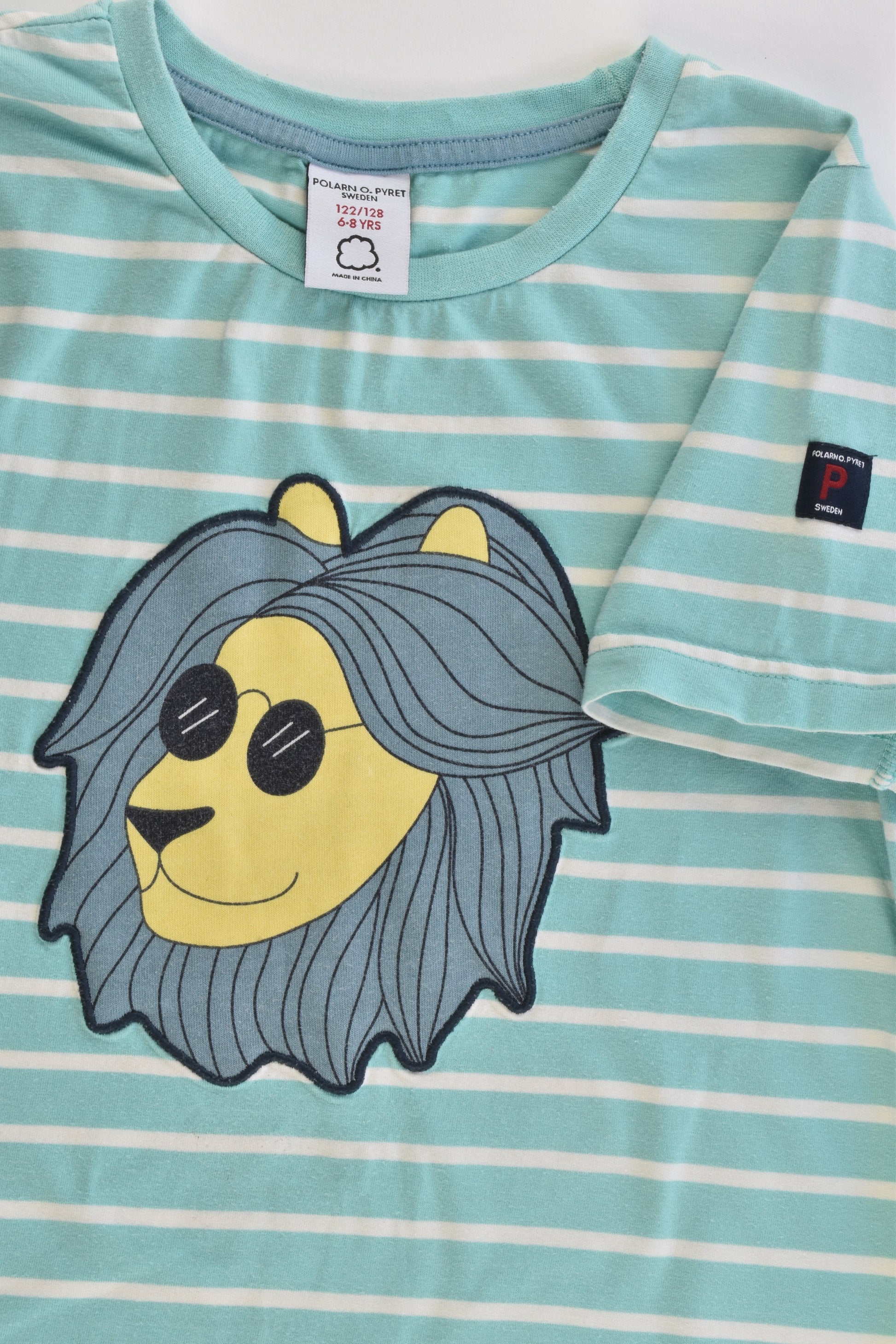 Polarn O. Pyret (Sweden) Size 6-8 (122/128 cm) Lion T-shirt