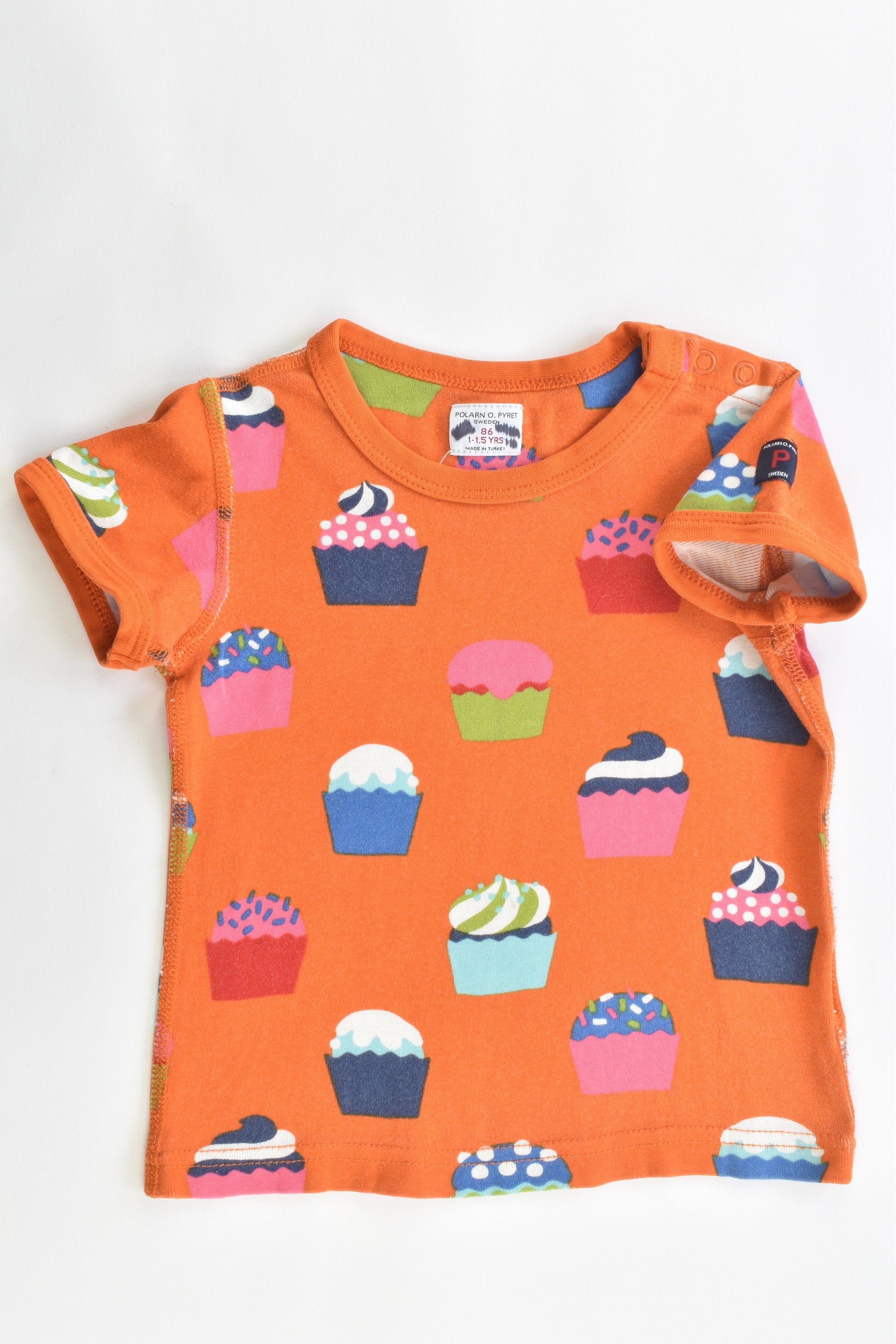 Polarn O. Pyret Sweden Size 86 cm (1-1.5 years) Cupcake T-shirt