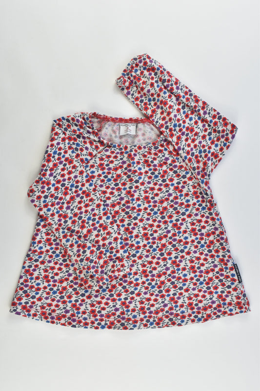 Polarn O. Pyret Sweden Size 86 cm (1-1.5 years) Floral Top