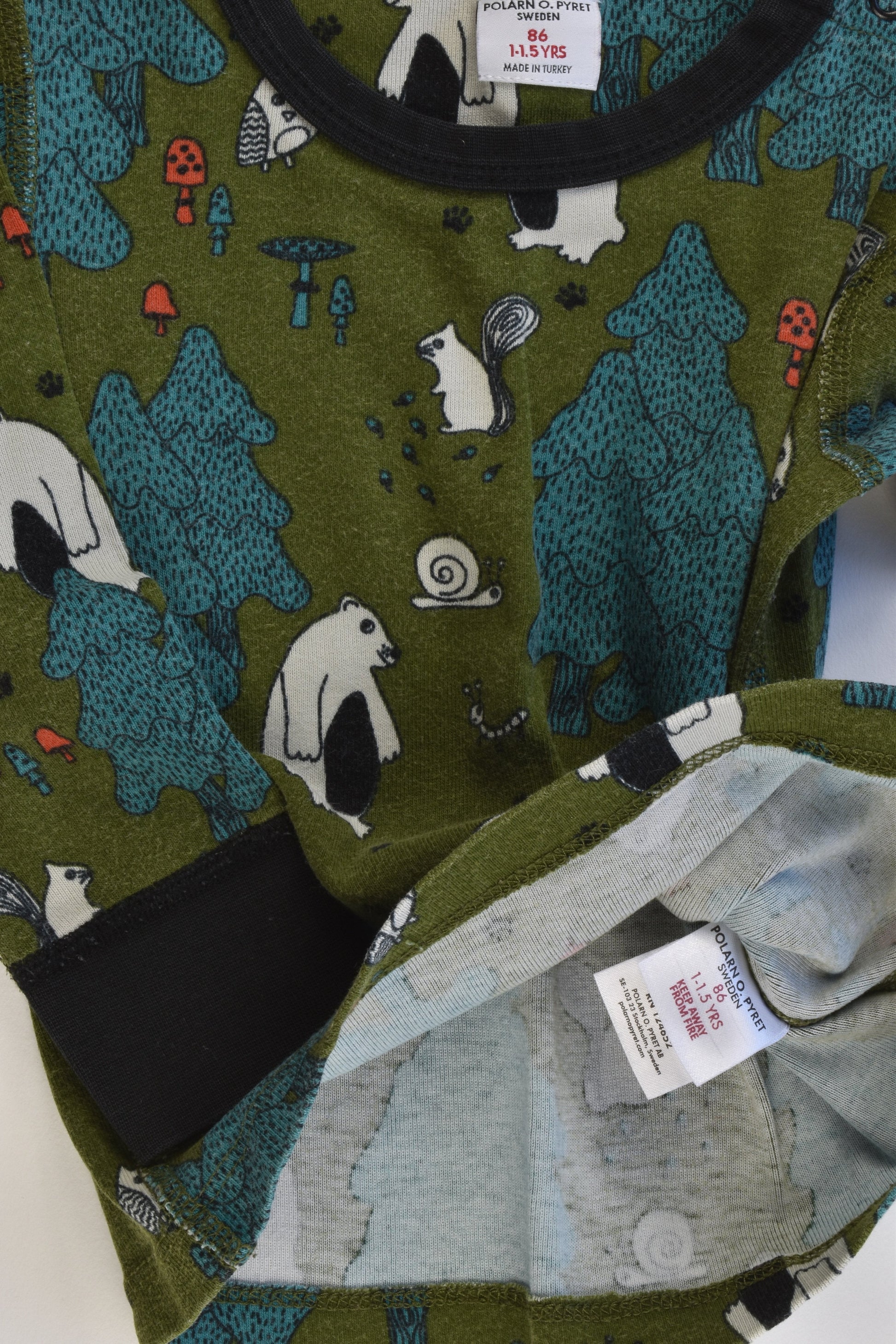 Polarn O. Pyret Sweden Size 86 cm (1-1.5 years) Forest Top