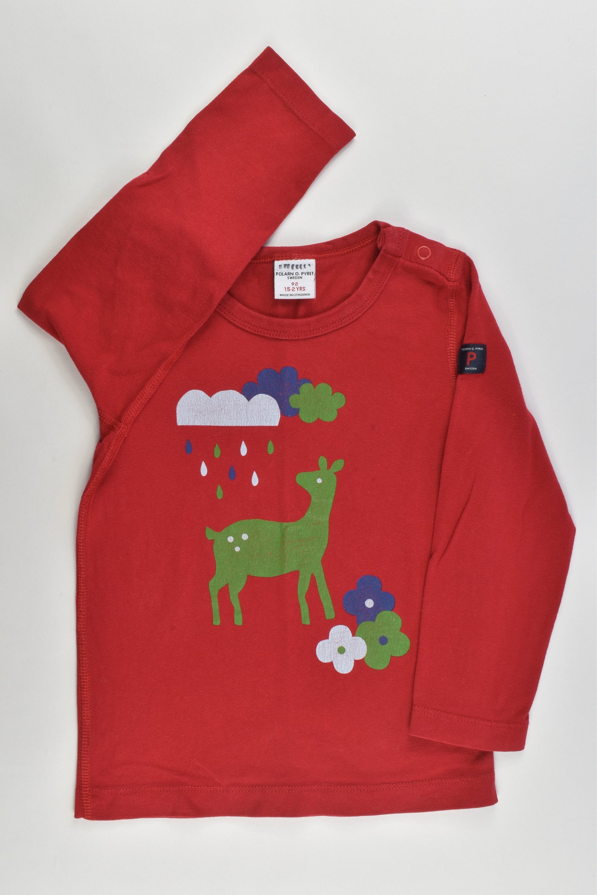 Polarn O. Pyret Sweden Size 92 cm (1-5-2 years) Deer Top