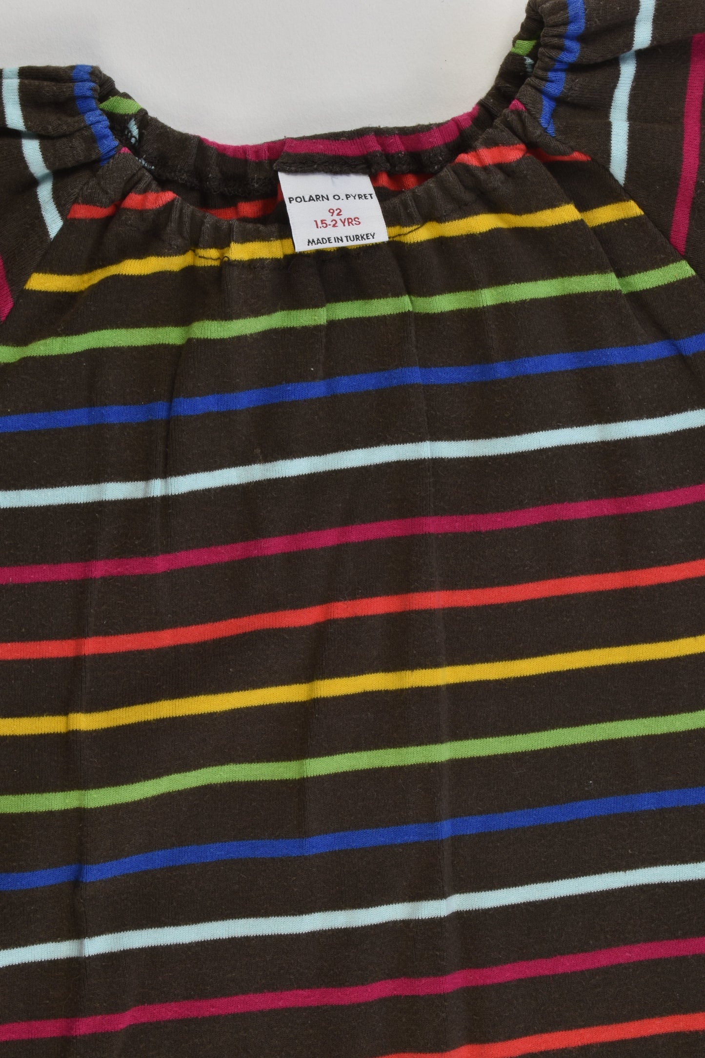 Polarn O. Pyret Sweden Size 92 cm (1.5-2 years) Generous sizing Striped Dress