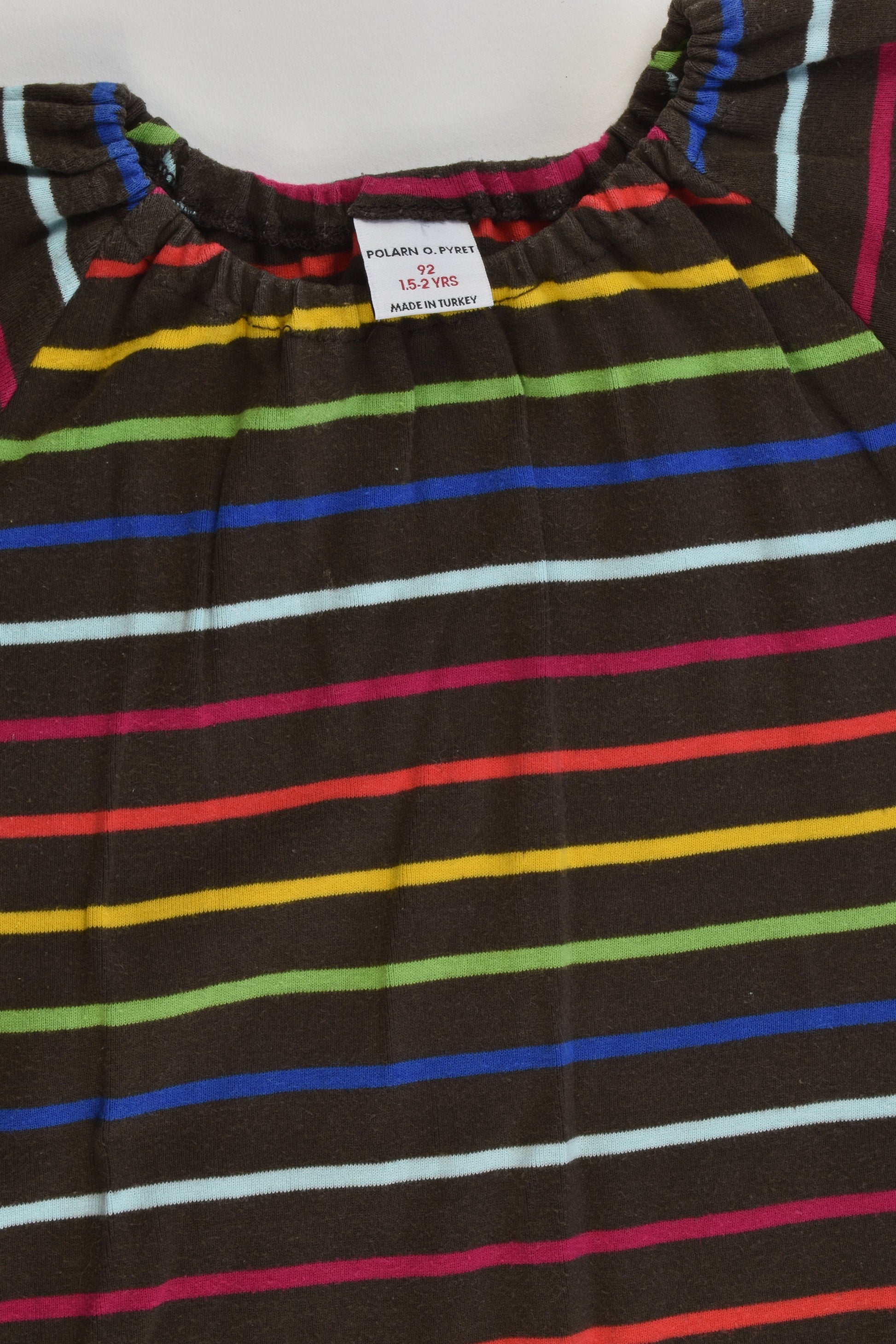 Polarn O. Pyret Sweden Size 92 cm (1.5-2 years) Generous sizing Striped Dress