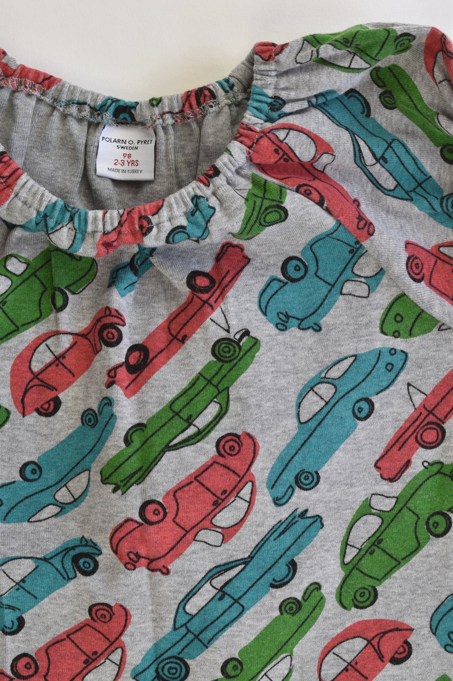 Polarn O. Pyret Sweden Size 98 cm (2-3) Cars Dress