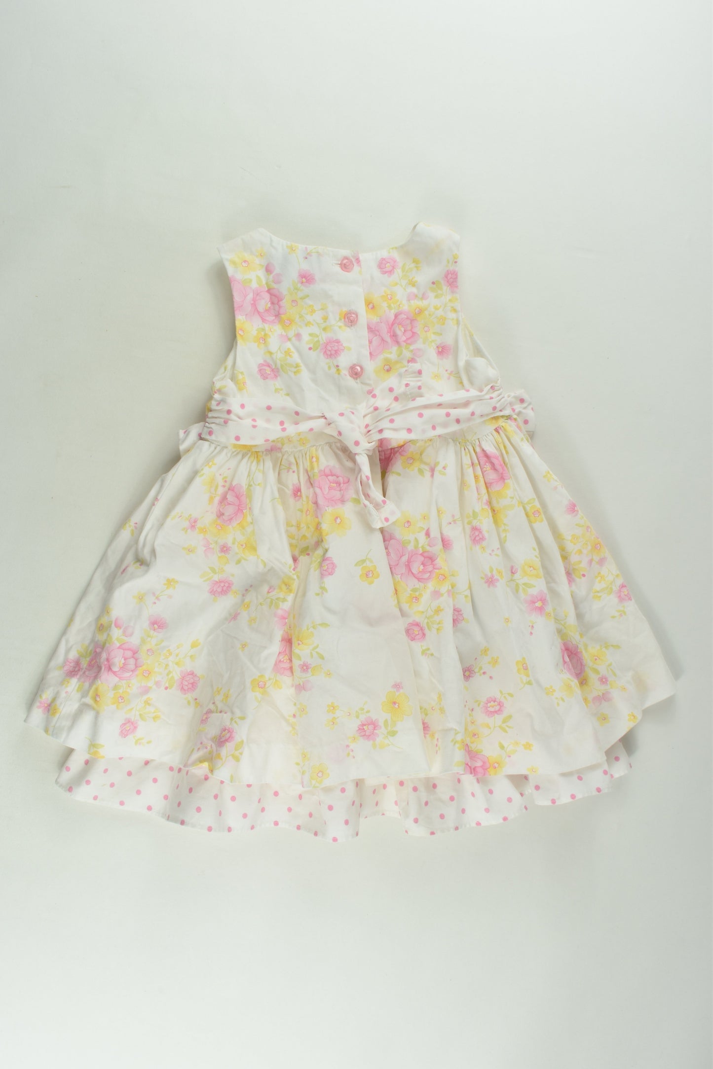 Polly and Friends Size 1-2 (24 months) Lined Floral Dress