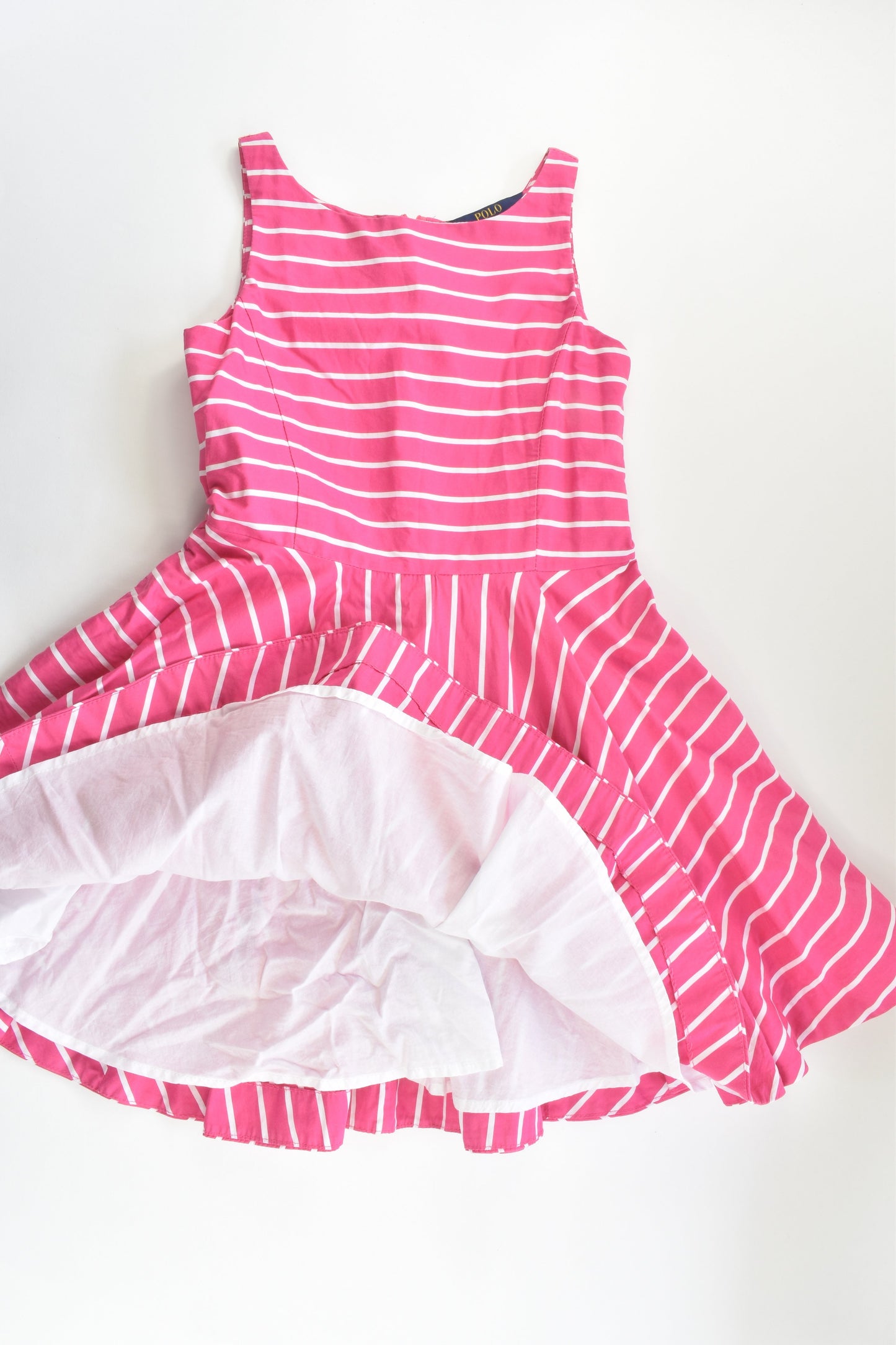 Polo Ralph Lauren Size 10 Lined Striped Dress