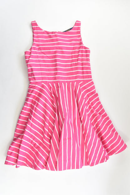 Polo Ralph Lauren Size 10 Lined Striped Dress