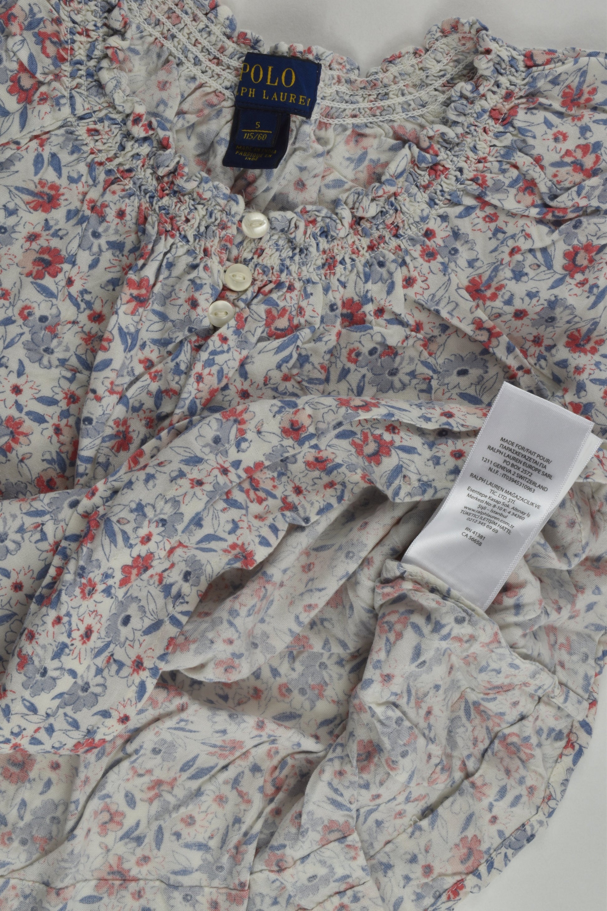 Polo Ralph Lauren Size 5 Floral Blouse