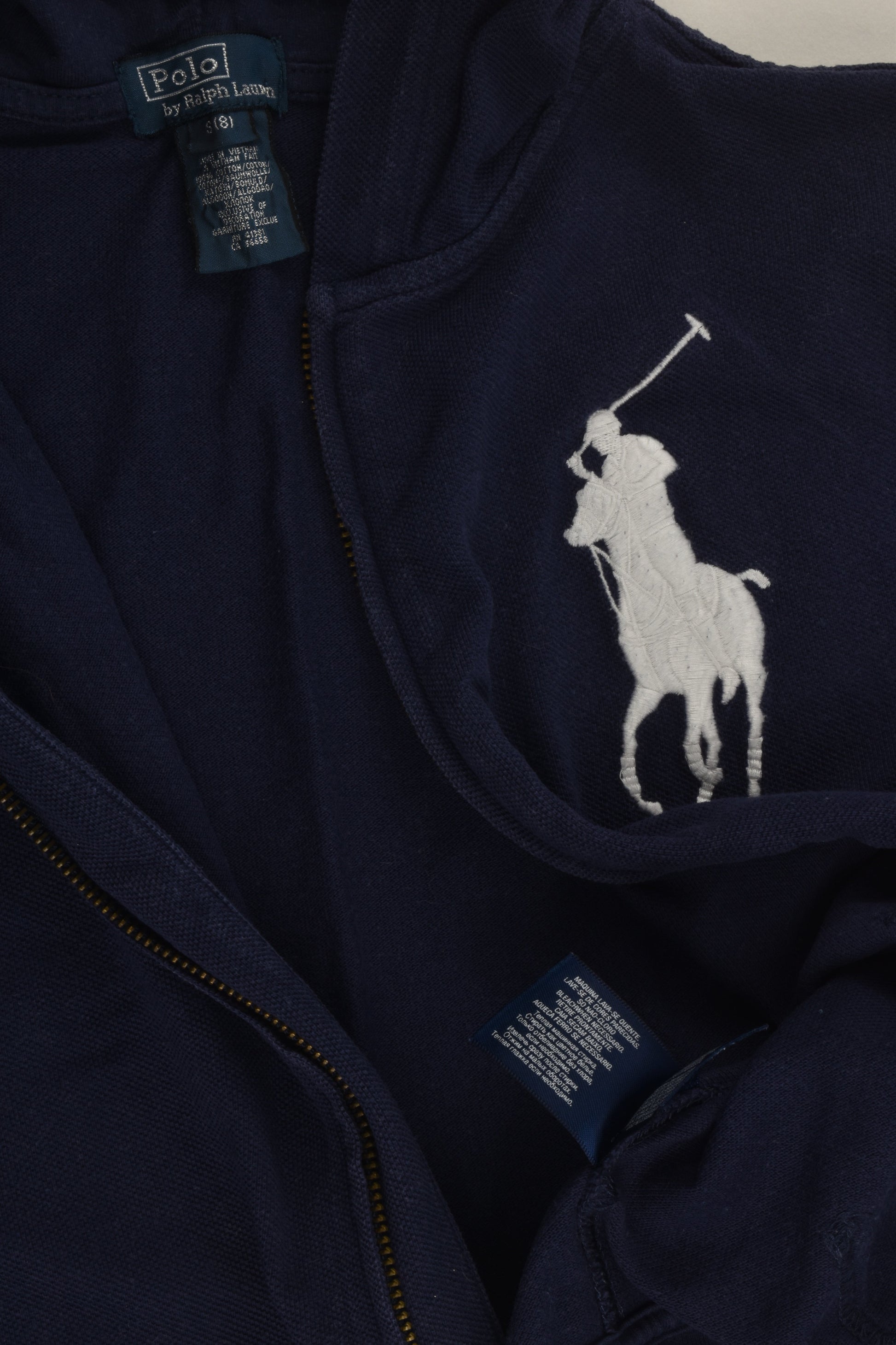 Polo by Ralph Lauren Size 8 Hooded Zip Jumper