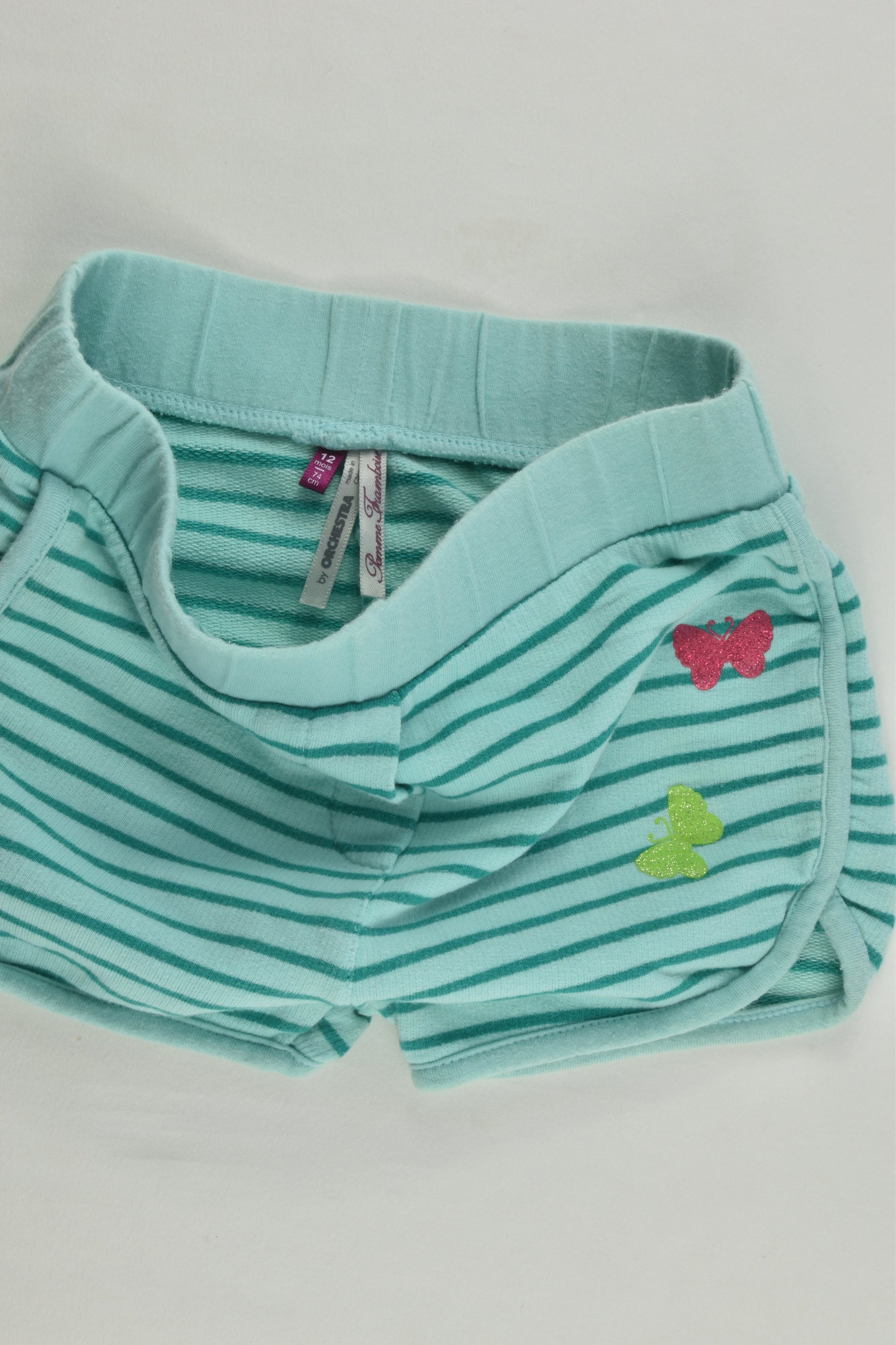 Pomme Framboise by Orchestra Size 0 (12 months, 74 cm) Striped Butterfly Shorts