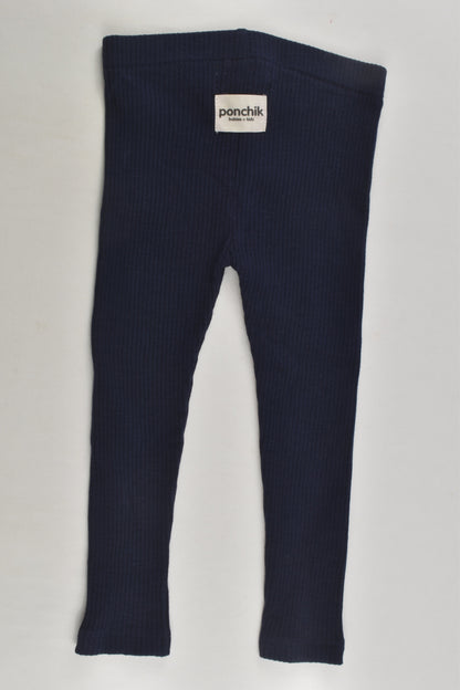 Ponchik Size 1 Ribbed Leggings