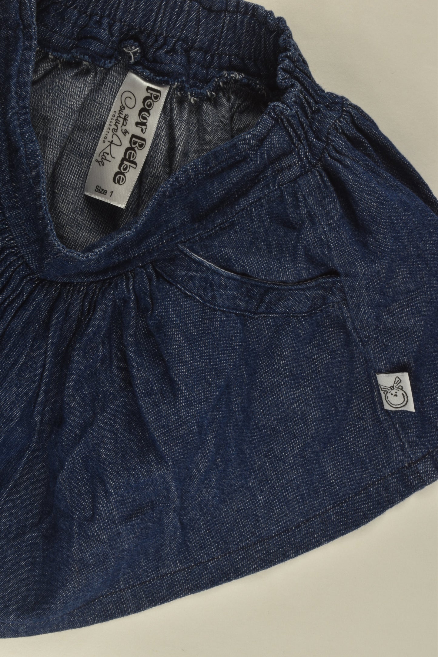 Pour Bebe by Couture Kidz Size 1 Denim Skirt