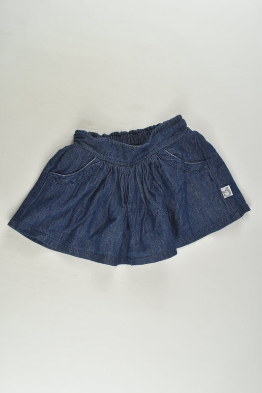 Pour Bebe by Couture Kidz Size 1 Denim Skirt