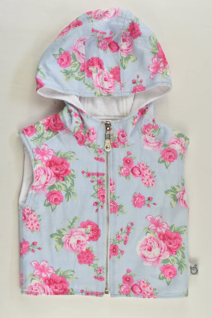 Pour Bebe by Couture Kidz Size 1 Floral Zip Vest