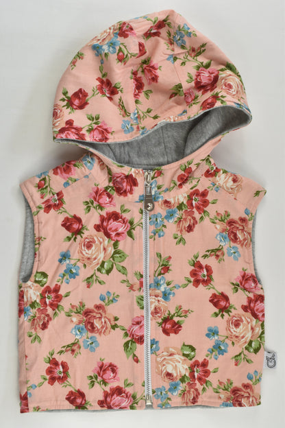 Pour Bebe by Couture Kidz Size 1 Floral Zip Vest