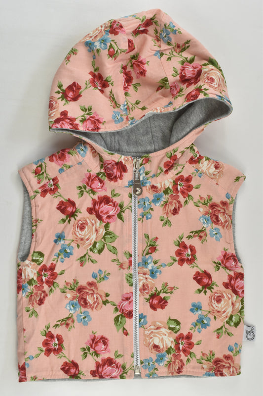 Pour Bebe by Couture Kidz Size 1 Floral Zip Vest