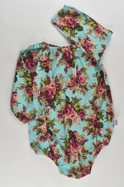 Pour Bebe by Couture Kidz Size 2 Roses Playsuit