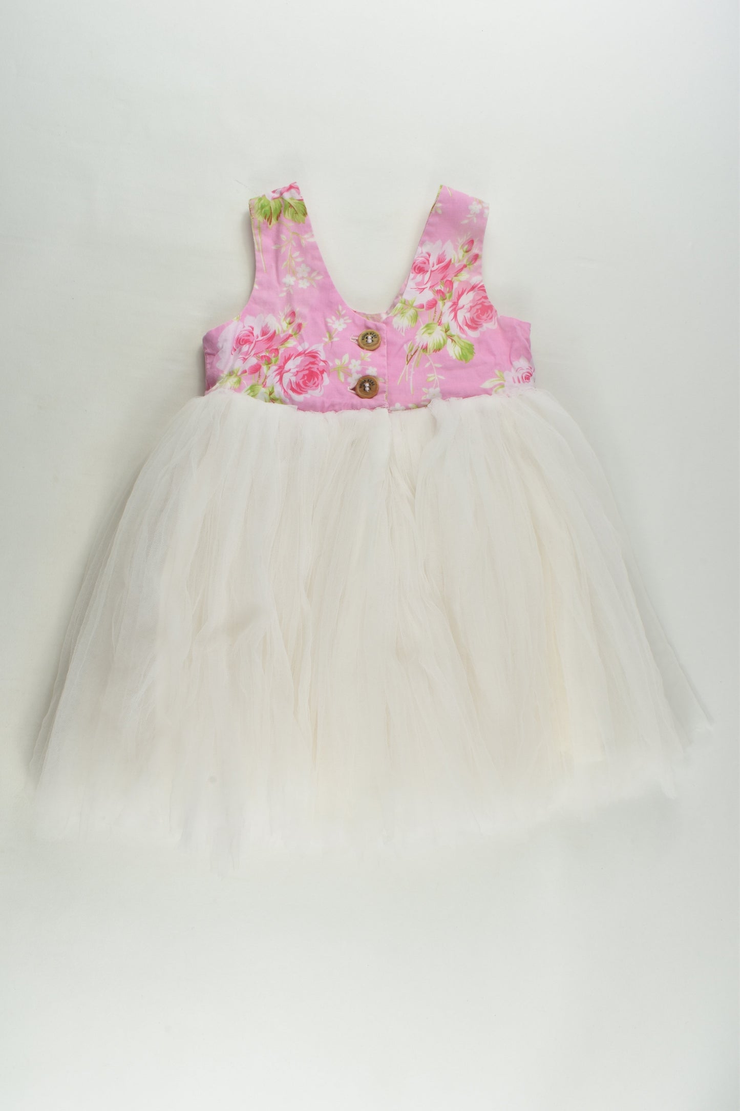 Pour Bebe by Couture Kidz Size 2 Roses Tulle Dress
