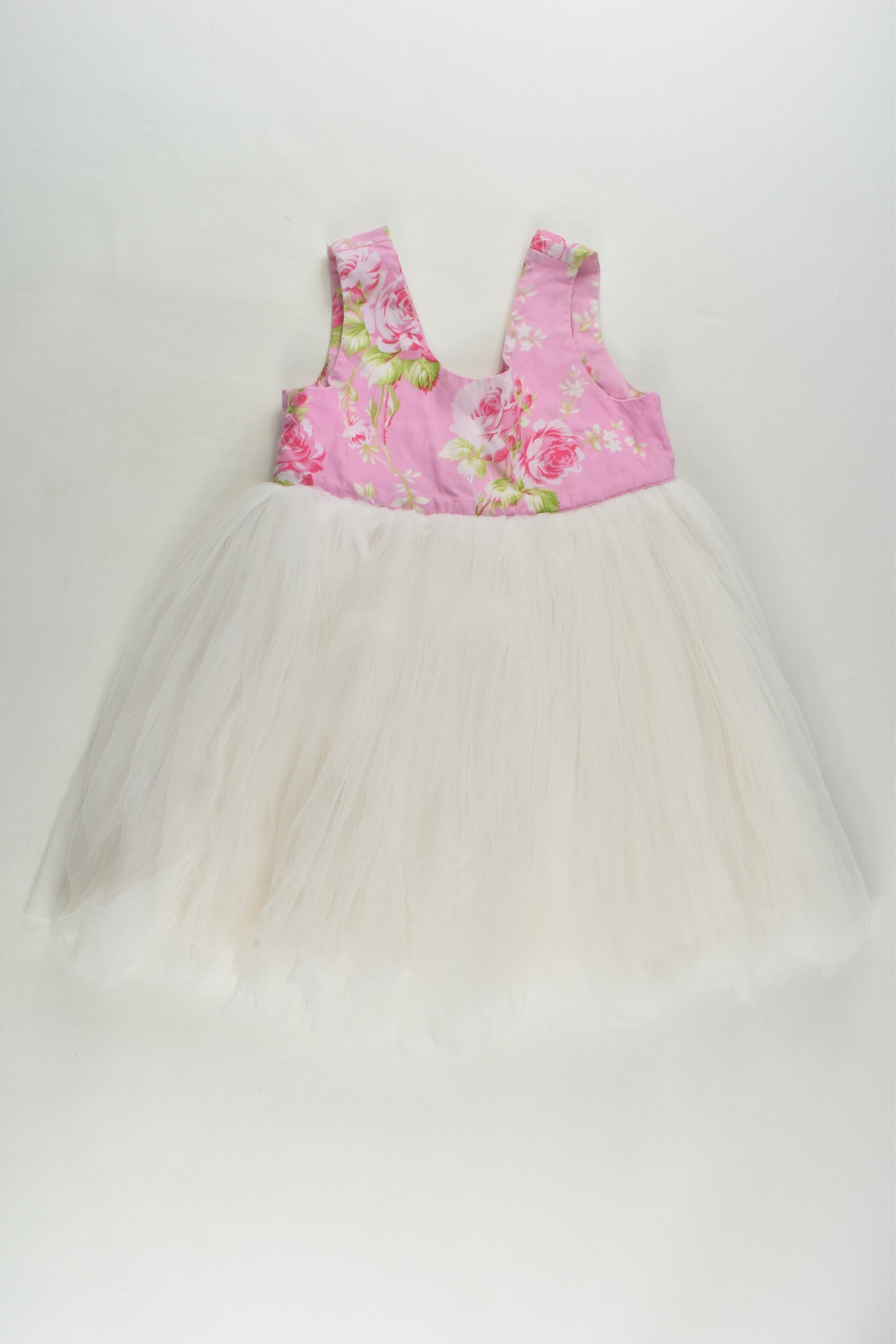 Pour Bebe by Couture Kidz Size 2 Roses Tulle Dress