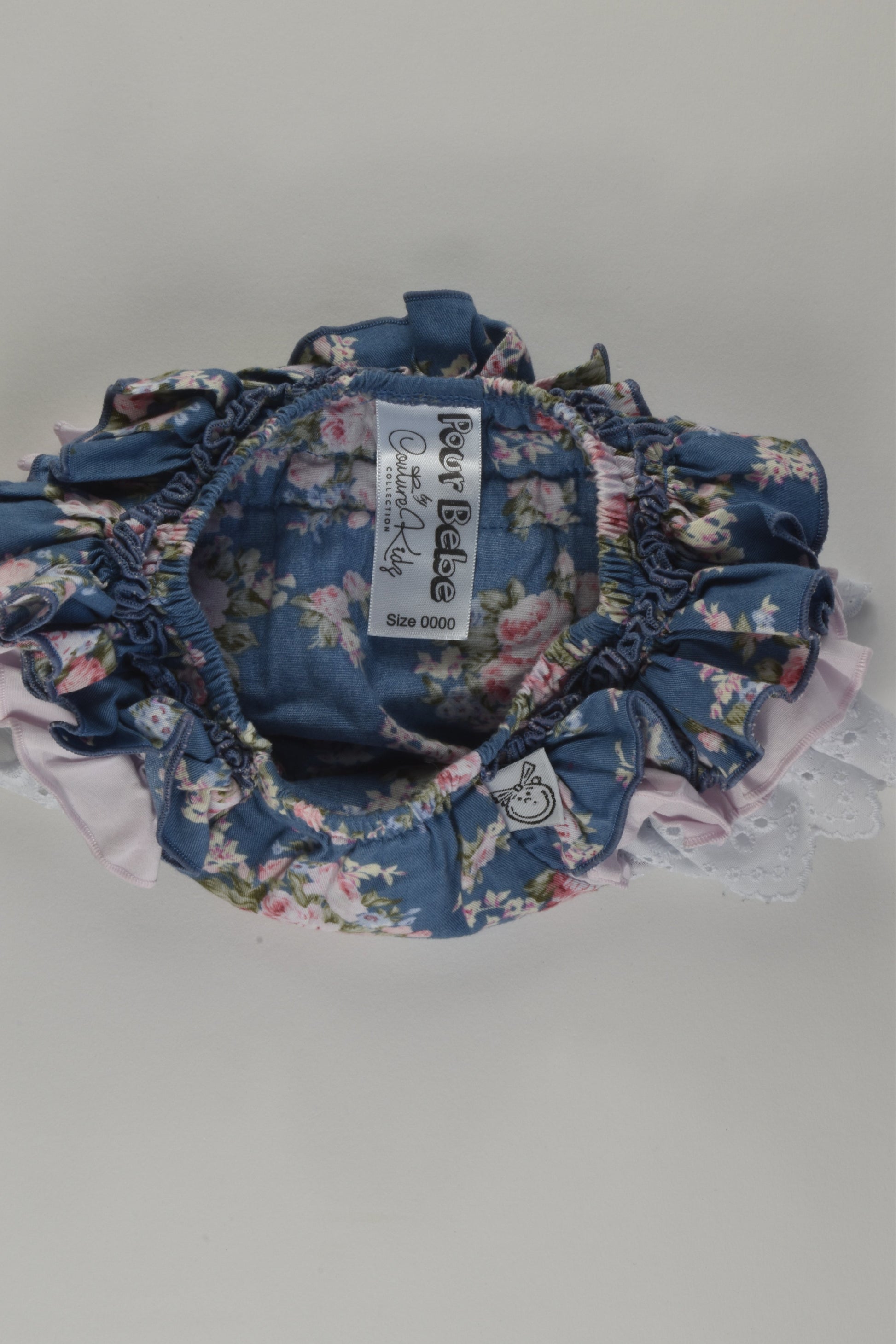 Pour Bebe by Couturekidz Size 0000 Ruffle Bloomers