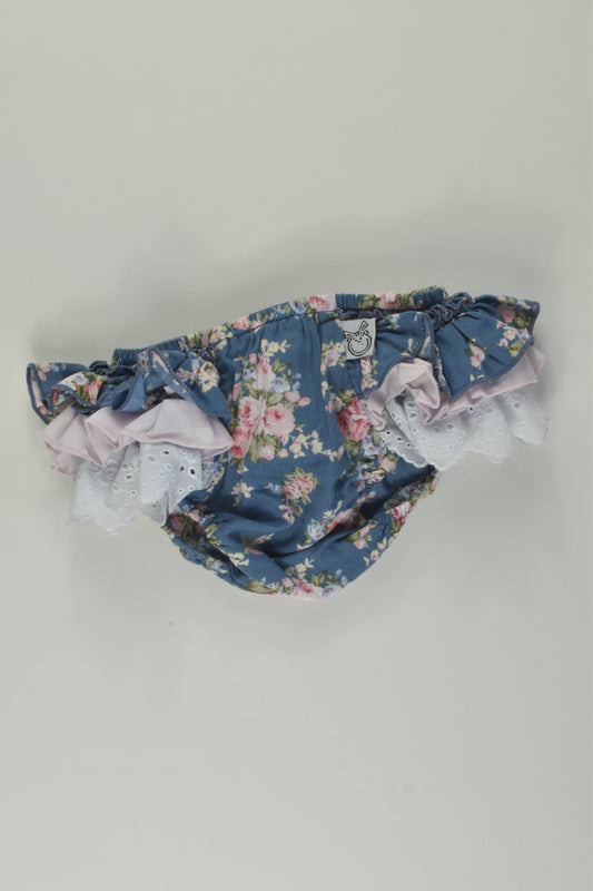 Pour Bebe by Couturekidz Size 0000 Ruffle Bloomers