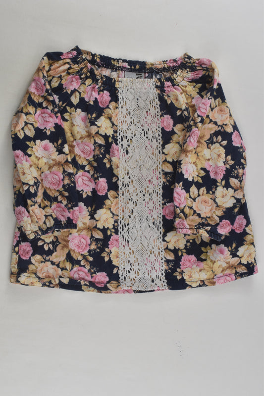 Pour Bebe by Couturekidz Size 1 Floral Blouse