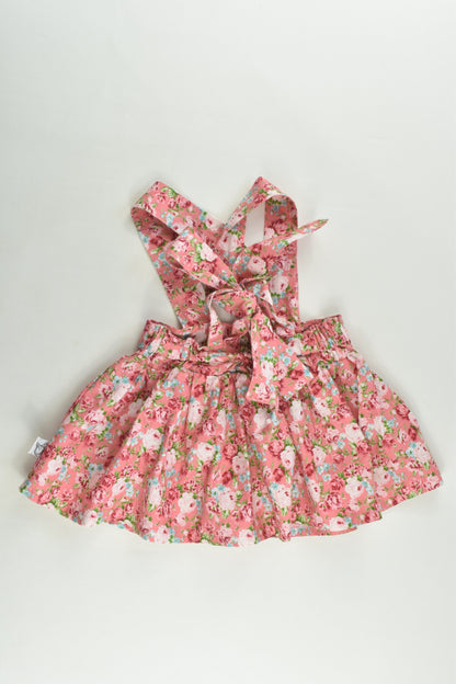 Pour Bebe by Couturekidz Size 2 Floral Suspender Skirt