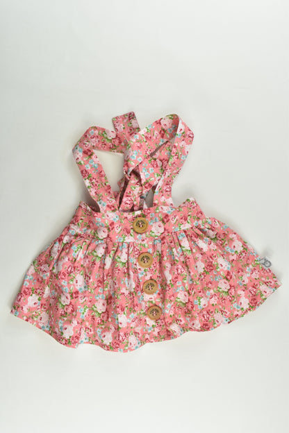 Pour Bebe by Couturekidz Size 2 Floral Suspender Skirt
