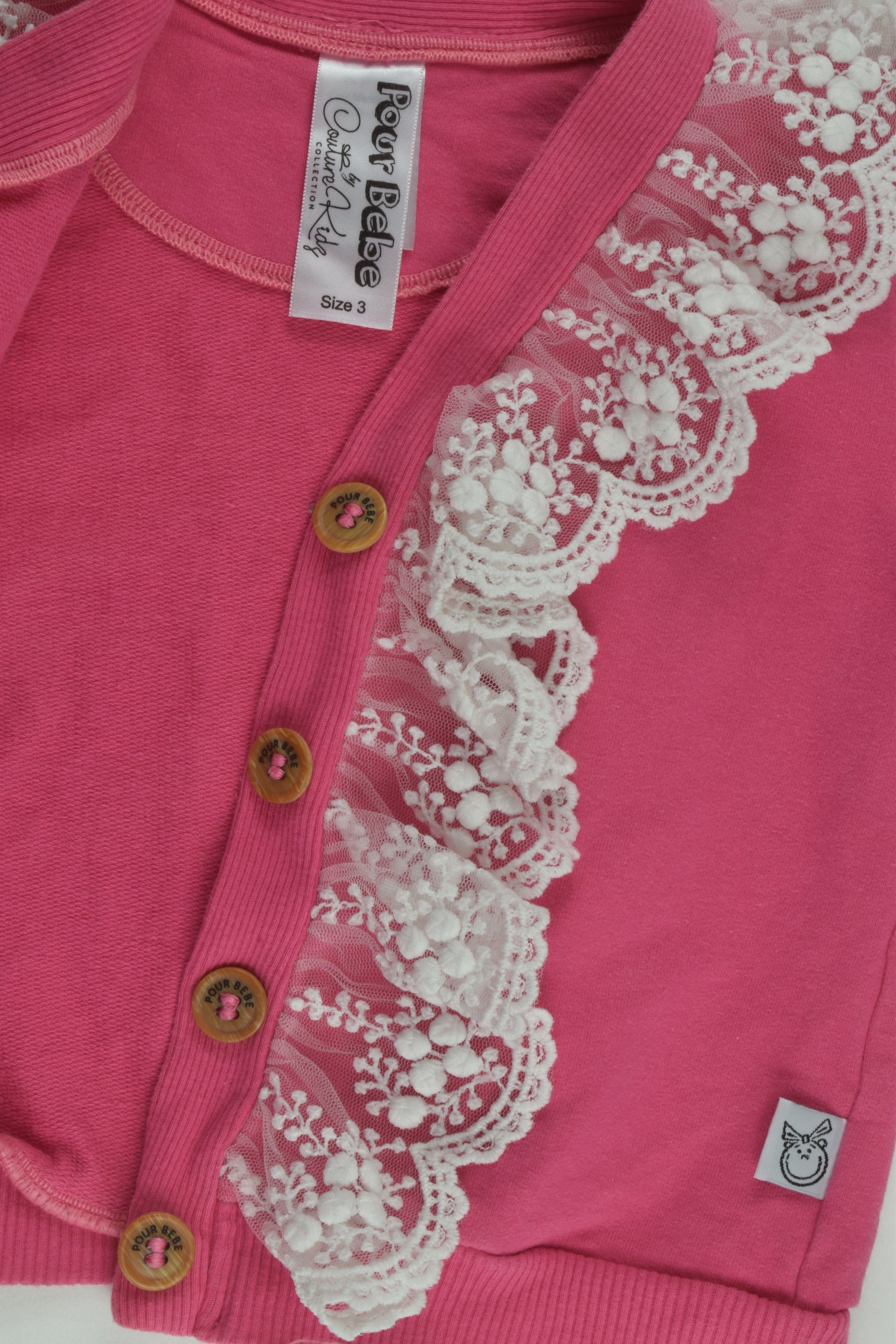 Pour Bebe by Couturekidz Size 3 Sweater Cardigan