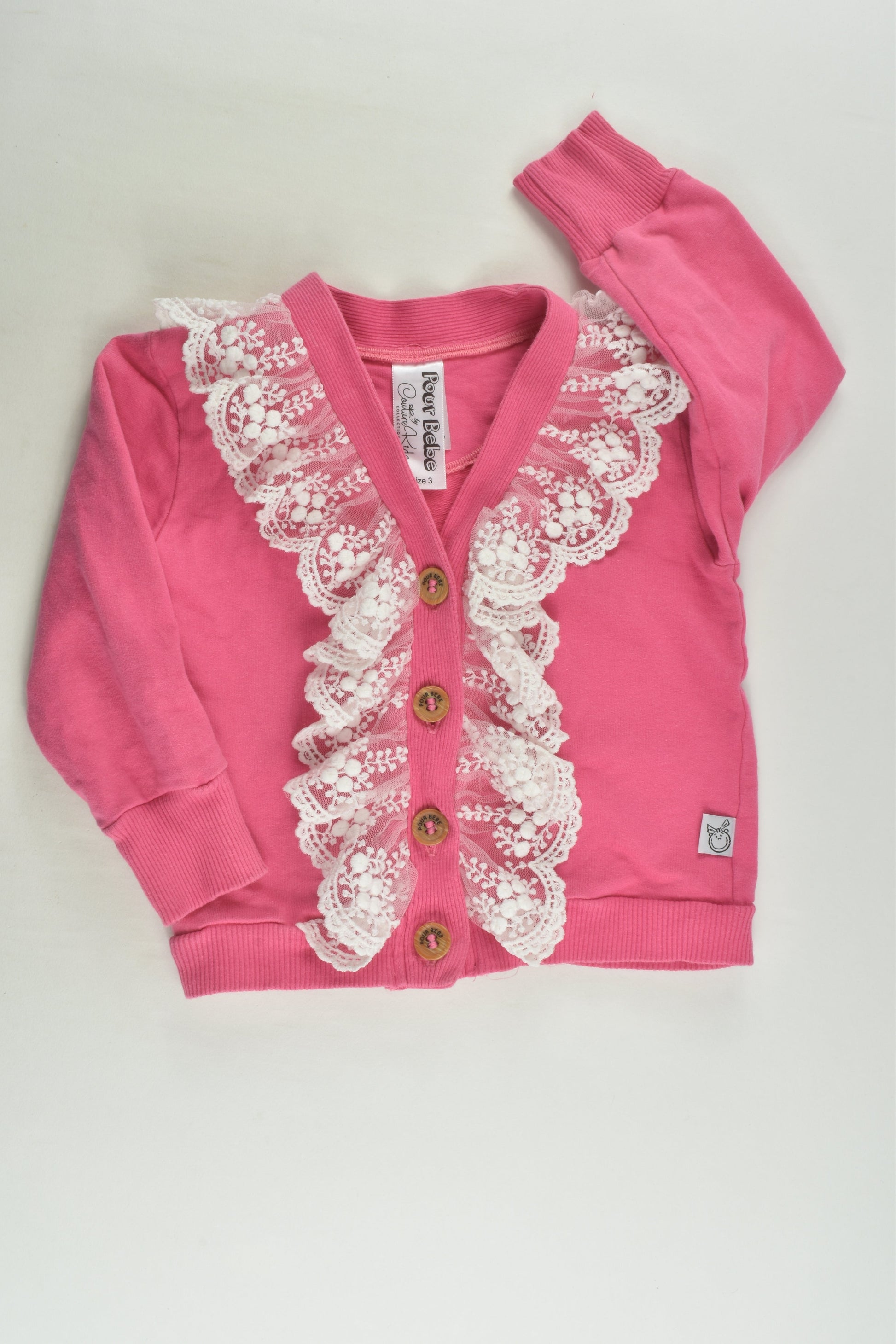 Pour Bebe by Couturekidz Size 3 Sweater Cardigan